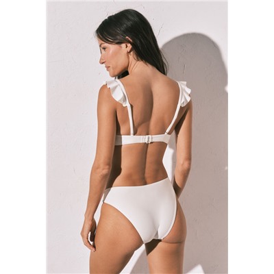 Braga bikini clásica balnca