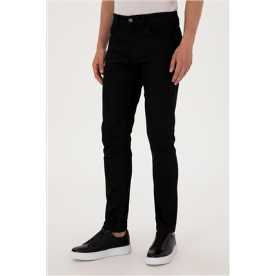 Erkek Siyah Jean Pantolon