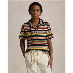Striped Cotton Terry Polo Shirt Save your Wishlist Boys 8-20
