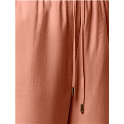 Свободные брюки из плотного лиоцелла на резинке