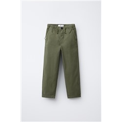 ELASTIC TEXTURED TROUSERS