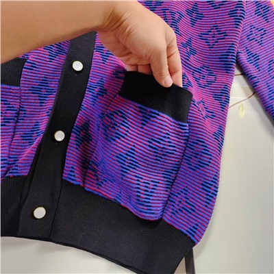 Вязаный неоновый кардиган Loui*s Vuitto*n