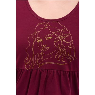 Платье домашнее с баской W1ЛТ