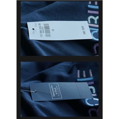 Женская футболка с вышивкой (2 цвета) Аберкромби энд Фи*ч