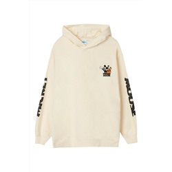 Sudadera con capucha Mickey y Pluto Disney Crudo