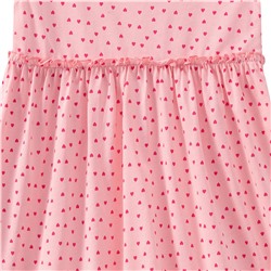 Mädchen Kleid mit Herzchen allover