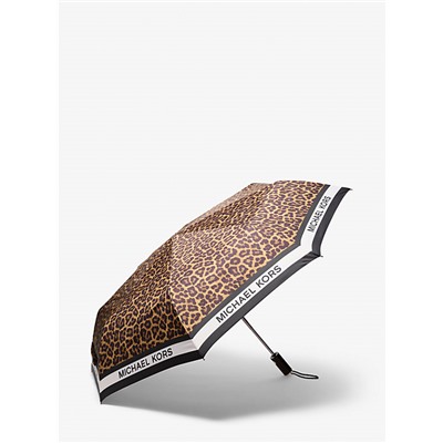 Michael Kors Outlet Leopard Print Umbrella