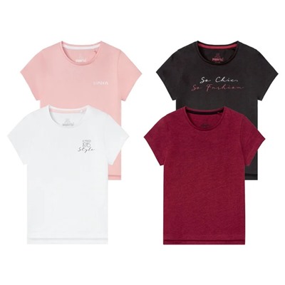 PEPPERTS® T-Shirts Mädchen, 2 Stück, mit seitlichem Schlitz