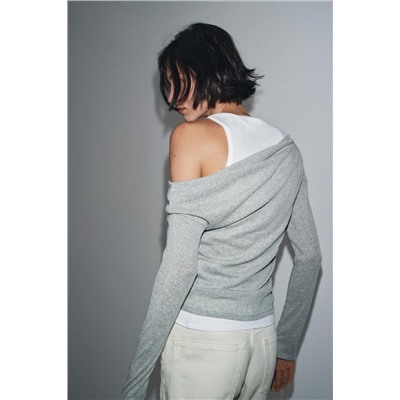 CAMISETA ASIMÉTRICA EFECTO DOBLE