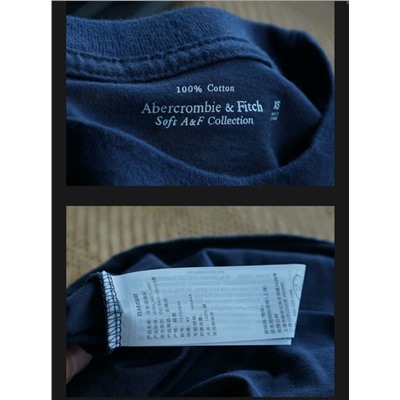 Женская футболка с вышивкой (2 цвета) Аберкромби энд Фи*ч