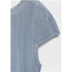 Top lúrex espalda abierta