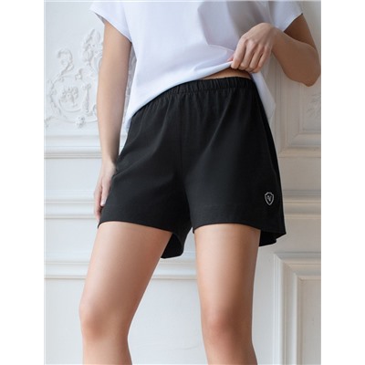 Короткие шорты с поясом на резинке из эластичного хлопка