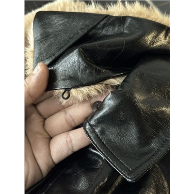 Женская теплая свободная куртка со съёмным меховым воротником  Zar*a 💤