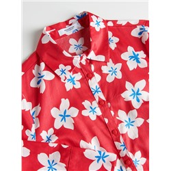 Gemustertes Maxikleid