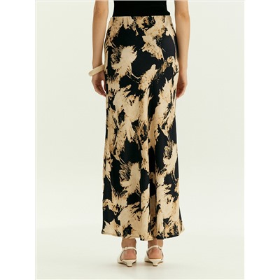 Юбка а-силуэта из вискозы, S1055/carn