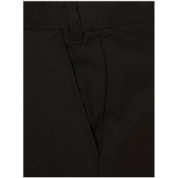 Boys Black Plus Fit Regular Leg School Trouser 2 Pack