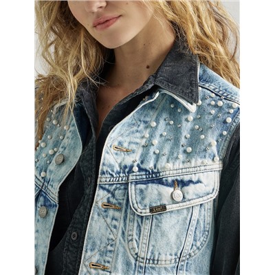 Women's Pearl Denim Vest
