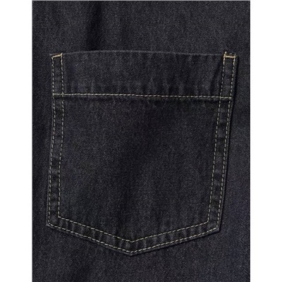 Женская свободная джинсовая рубашка