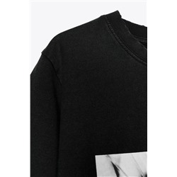 LADY GAGA FADED-EFFECT T-SHIRT