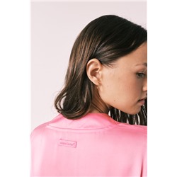 Bata midi satén rosa