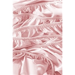 Manon King Size %100 Pamuk Ranforce Lastikli Çarşaf Takımı - Pudra