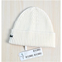 Осенне-зимняя теплая вязаная шапка ЛАКОСТ*Е