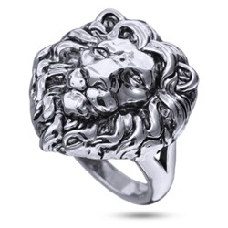 Кольцо Король лев (покрытие палладий с патиной), Есть комплект