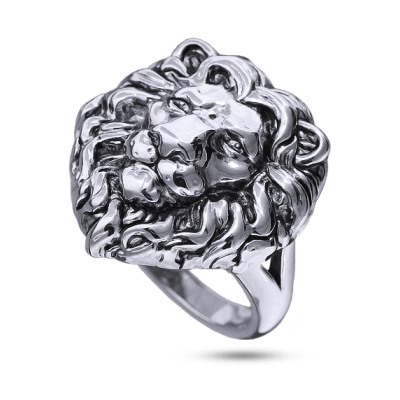 Кольцо Король лев (покрытие палладий с патиной), Есть комплект