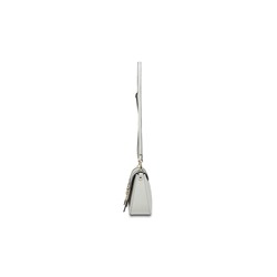 Bandolera de piel Tex Gris claro