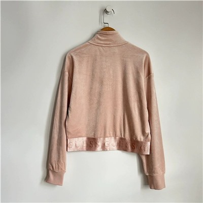 Велюровая женская толстовка с короткой молнией ❤️ ГЕС*С