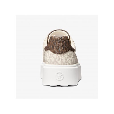 Michael Kors Outlet Romey Two-Tone Logo Platform Sneaker