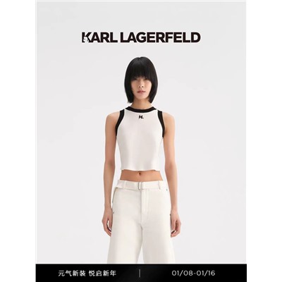 Вязанный топ  Karl Lagerfel*d ❤️  Идеален под пиджак, с брючками 👌
