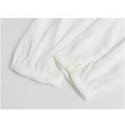 Комплект рубашка + майка из гладкой и элегантной шифоновой ткани, экспортная фабрика