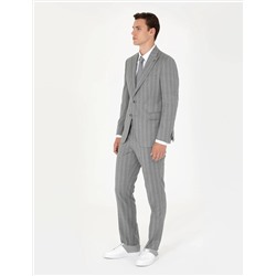 %100 Yün Gri Spor Takım Elbise