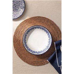 Rêve Bleu Couronne Yemek Tabağı 21 cm