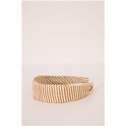 Diadema estampada amarilla rayas