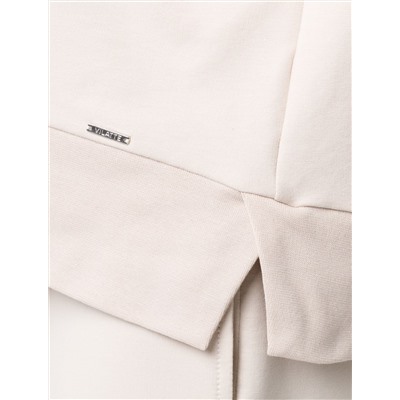 Свитшот из эластичного футера с авторским принтом