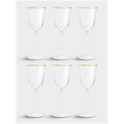 Набор бокалов для вина, 6 пр, 225 мл, Gemma, золото