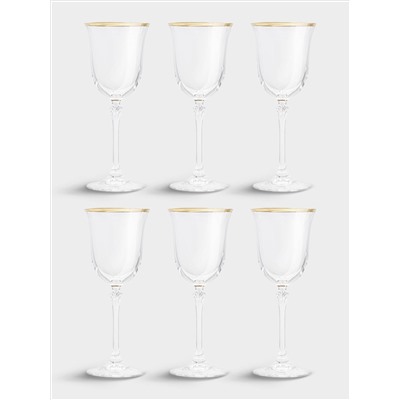 Набор бокалов для вина, 6 пр, 225 мл, Gemma, золото