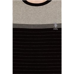 Erkek Siyah Bisiklet Yaka Triko Kazak