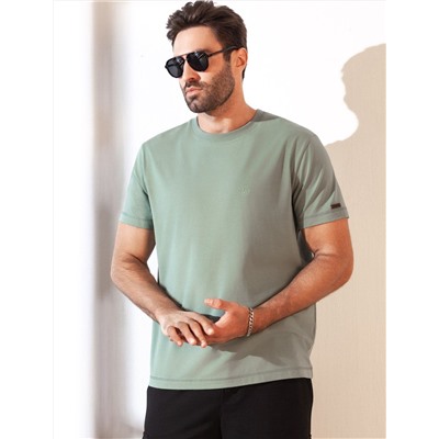 Футболка базовая полуприлегающая из премиального хлопка с эластаном