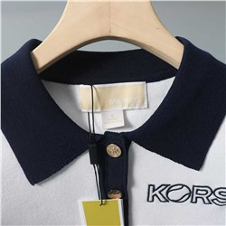 Женский свитер с лацканами контрастного цвета и короткими рукавами М КОР*С