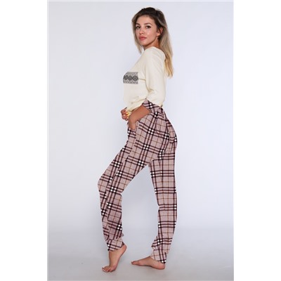 Женский домашний костюм с брюками 66