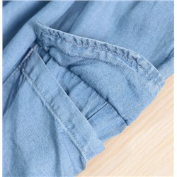 Летние тонкие брюки Tencel с эластичной резинкой и высокой талией