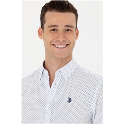 Erkek Mavi Uzun Kollu Gömlek