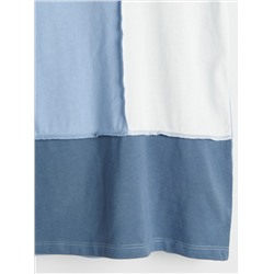 T-Shirt Aus Materialmix