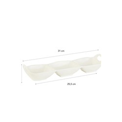Petit Concept 3 Bölmeli Sunum Tabağı