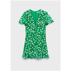 Vestido estampado corto