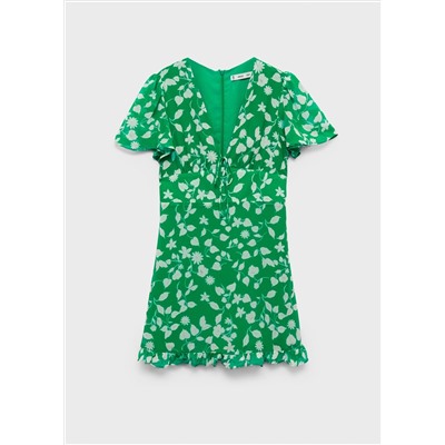 Vestido estampado corto