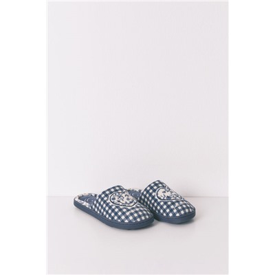 Zapatillas casa Smiley azul